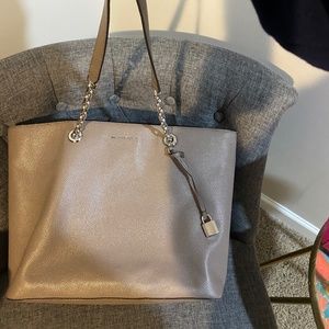 Large Michael Kors taupe bag